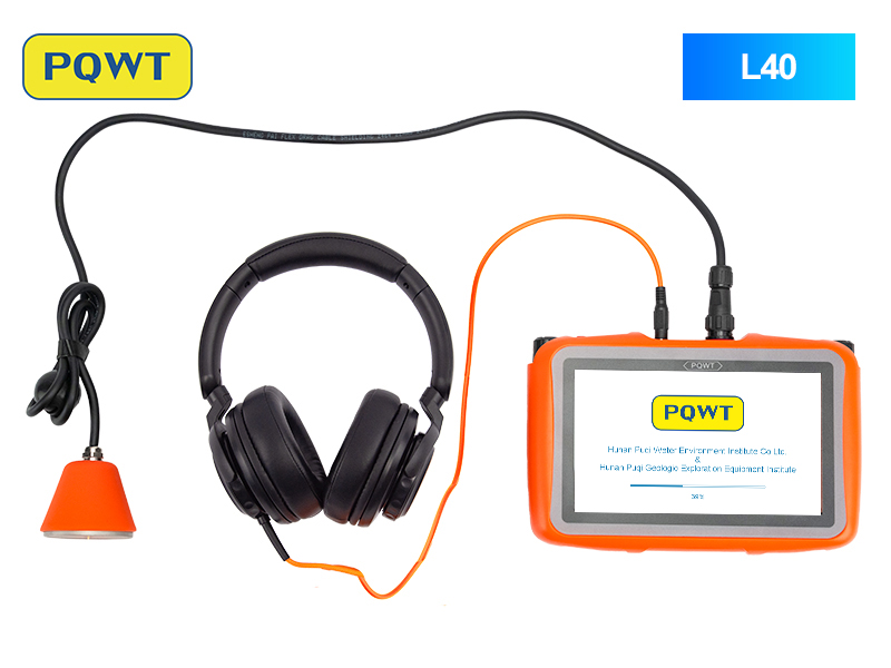 PQWT L40 Residential Pipe Water Lines Leakage Inspection Acoustic Device Plumbing Tools Leak Detecto